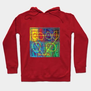 Image of colorful abstract art illustration Hoodie